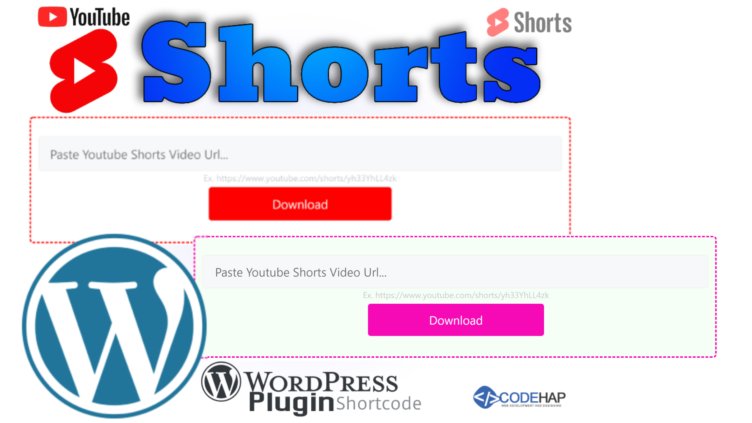 YouTube Shorts videos downloader WordPress plugin
