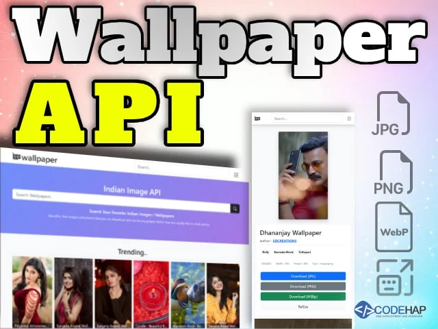 Wallpaper Image API PHP Script