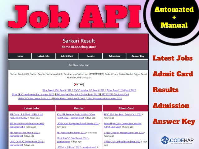 thumb Job API Php Script With Admin Panel (automated+manual)