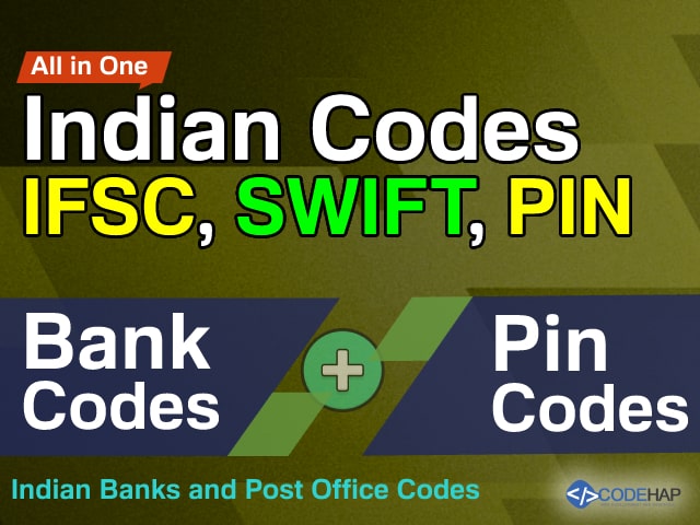 Indian IFSC, SWIFT, And PIN Codes All In One PHP Script