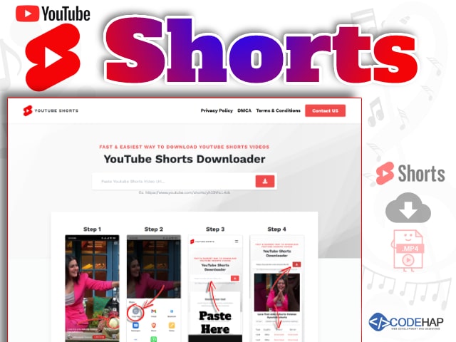 Youtube Shorts Video Downloader Php Script | CodeHap.com