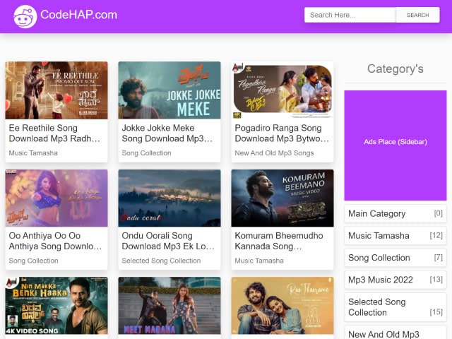 Mp3 Music Core Php Script with admin panel