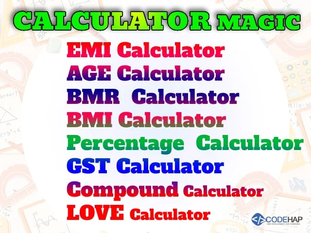 CALCULATOR MAGIC || EMI and AGE Calculator Php Script