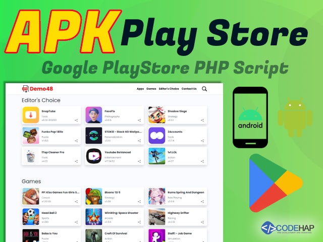 APK App Store Php Script With Admin Panel