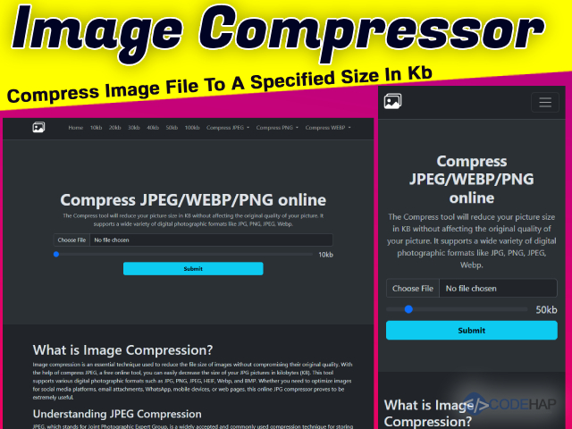 thumb Image Compress Under Kb Php Script
