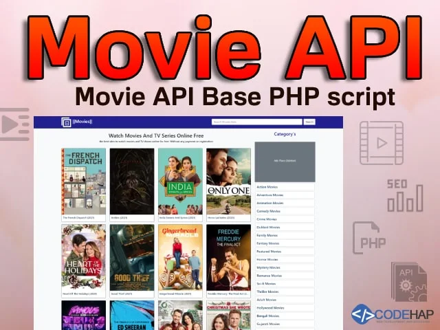 thumb Movie Automatic DataBase API Base Core PHP Script