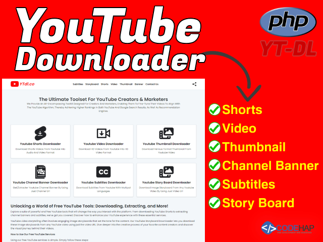 YTDL - YouTube Multi Downloader PHP Script